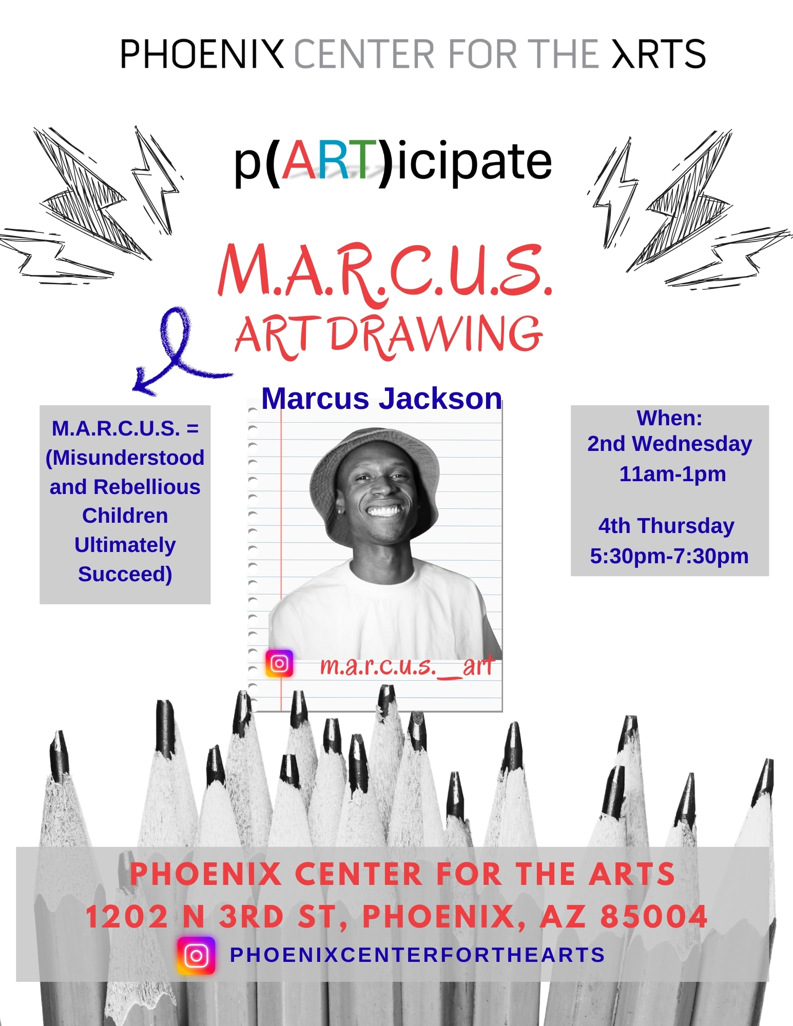 p(ART)icipate M.A.R.C.U.S Art Drawing