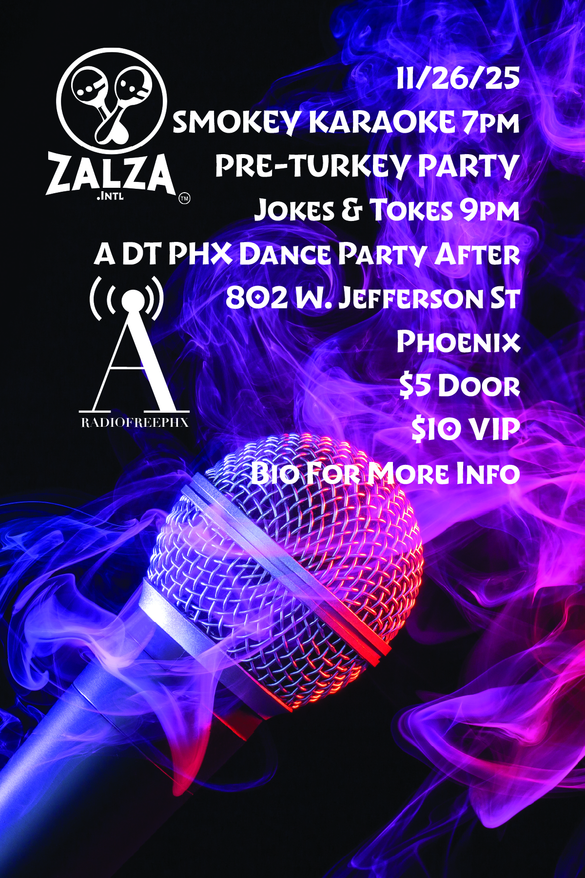 ZALZA Smokey Karaoke Series – Downtown Phoenix