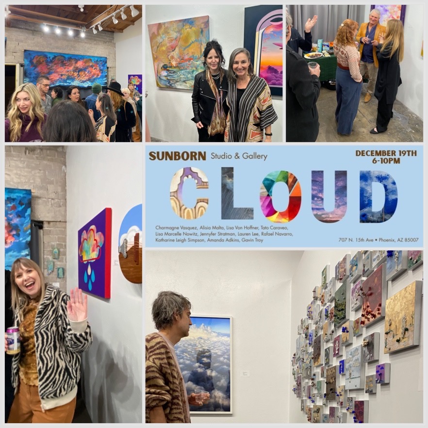 C L O U D Group Exhibition Closing Reception at Sunborn Studio & Gallery  gallery photo 1