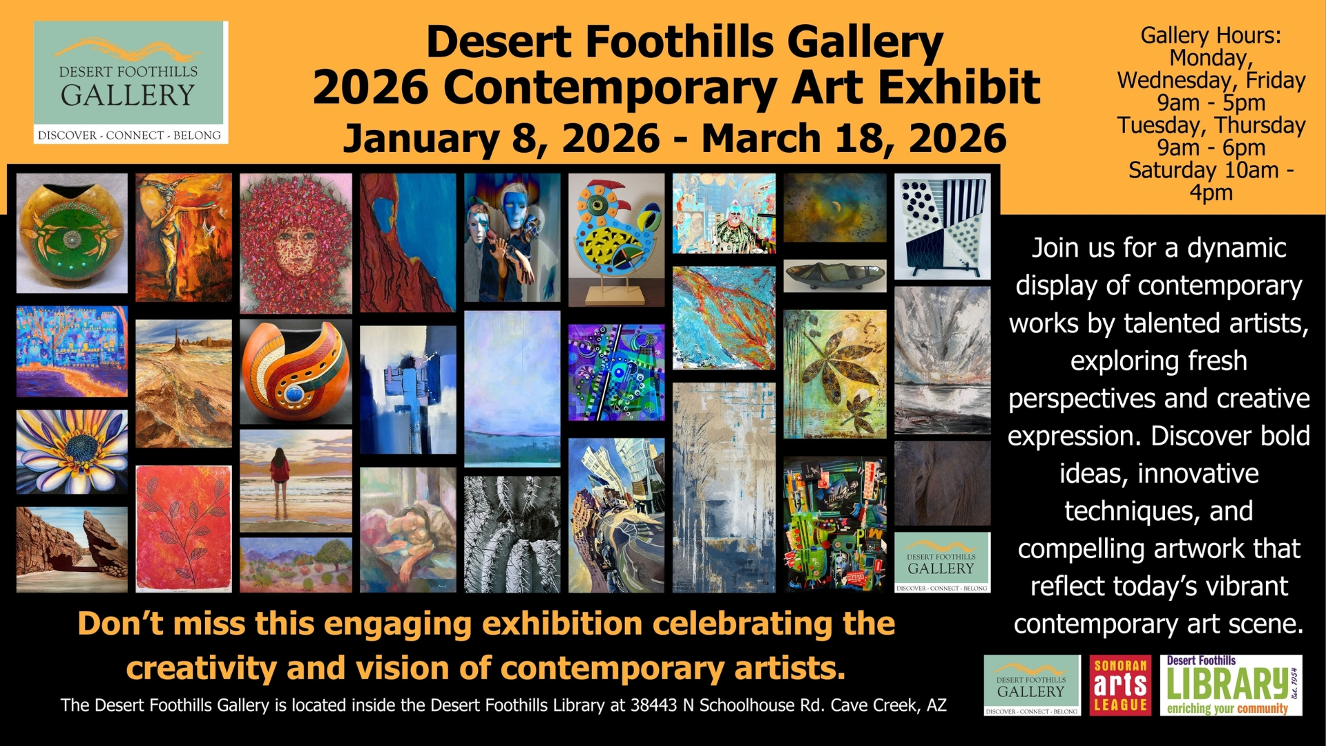 2026 Contemporary Art Exhibit at Desert Foothills Gallery