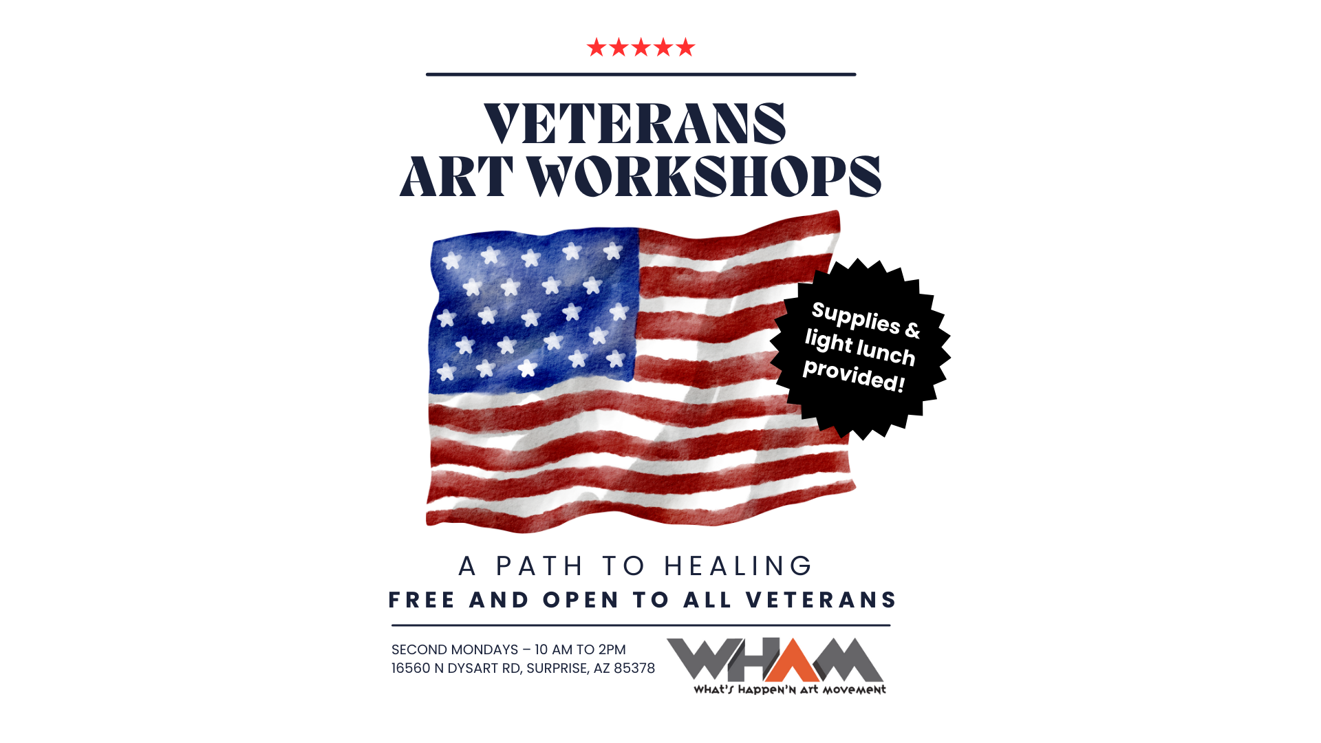 A Path To Healing: VETERANS ART WORKSHOPS (Goodyear)
