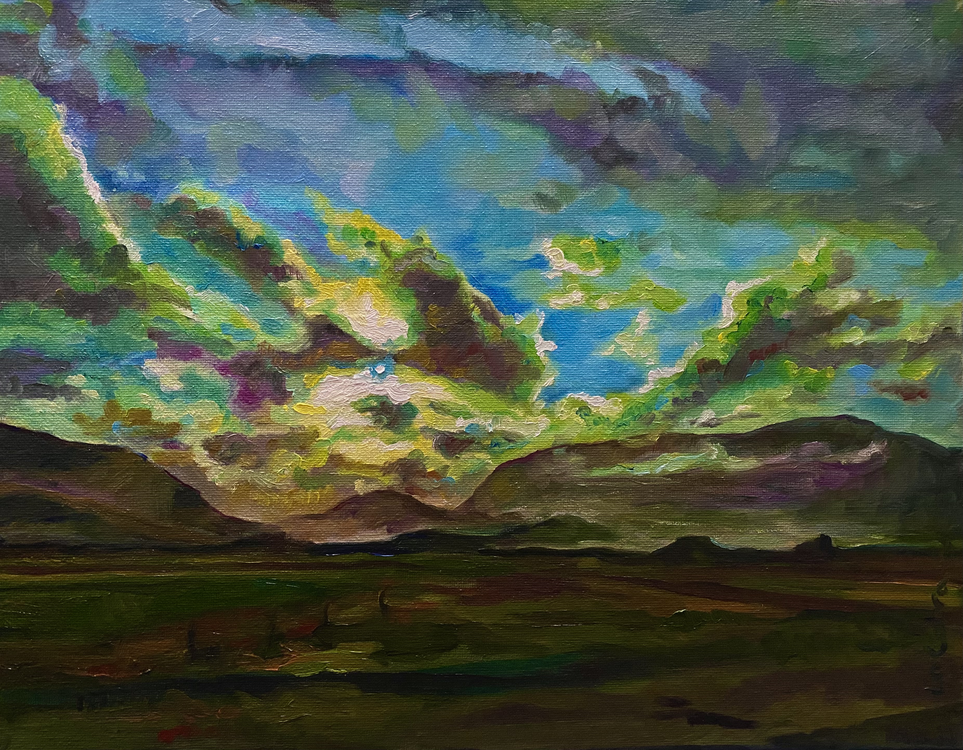 Iceland—Sunset from the Road - Image 2