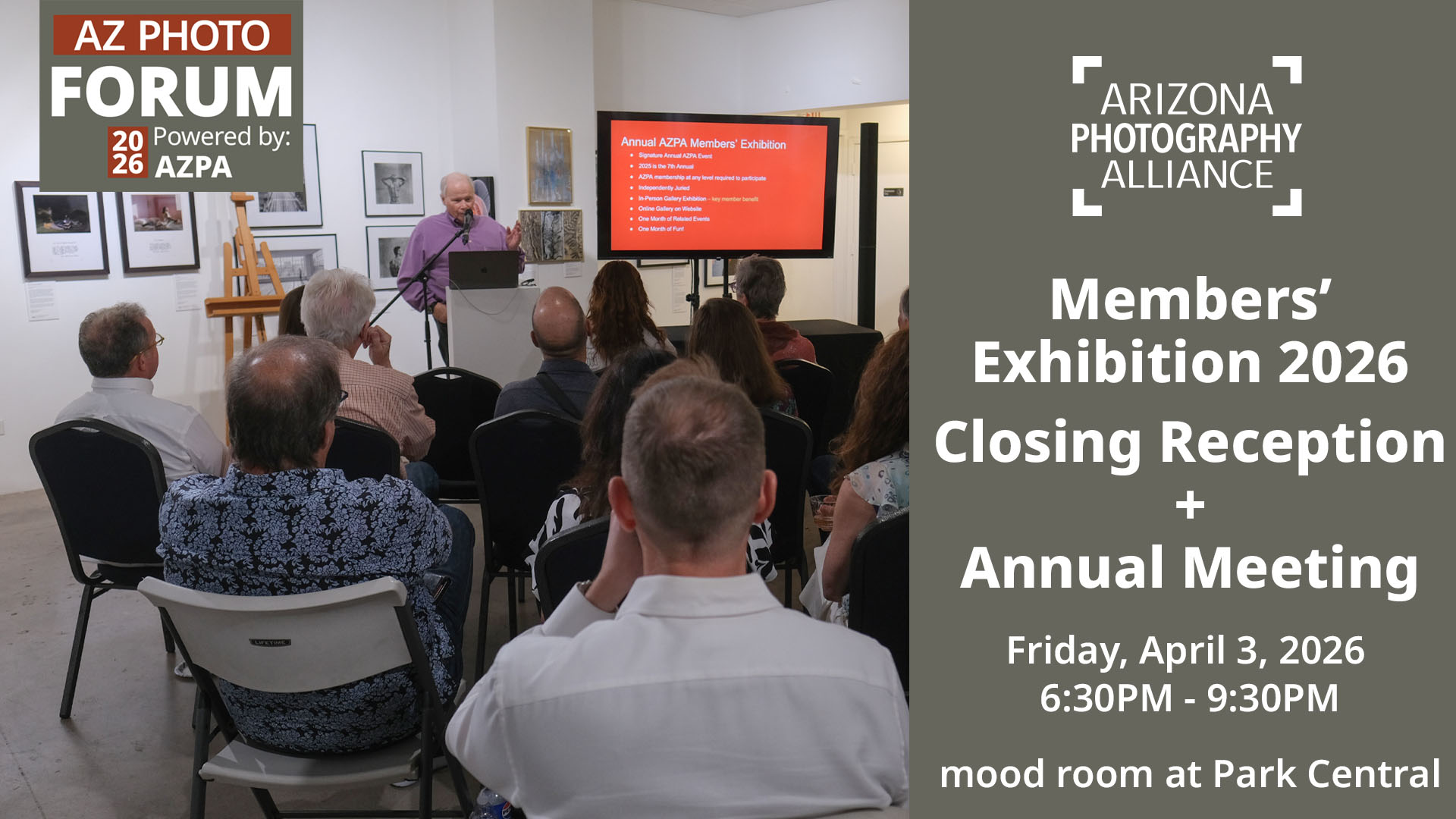 AZPA Members' Exhibition Closing Reception & Annual Meeting