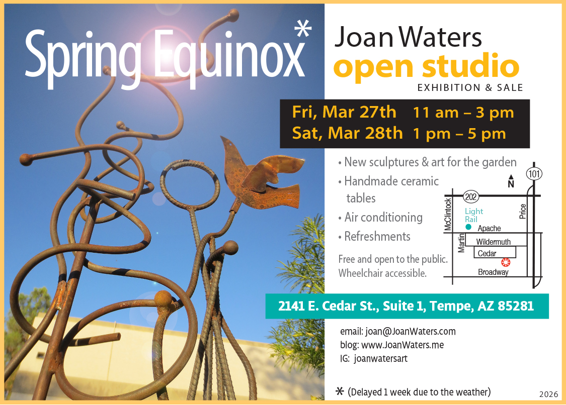 Joan Waters Open Studio "Spring Equinox" 3/27 & 28