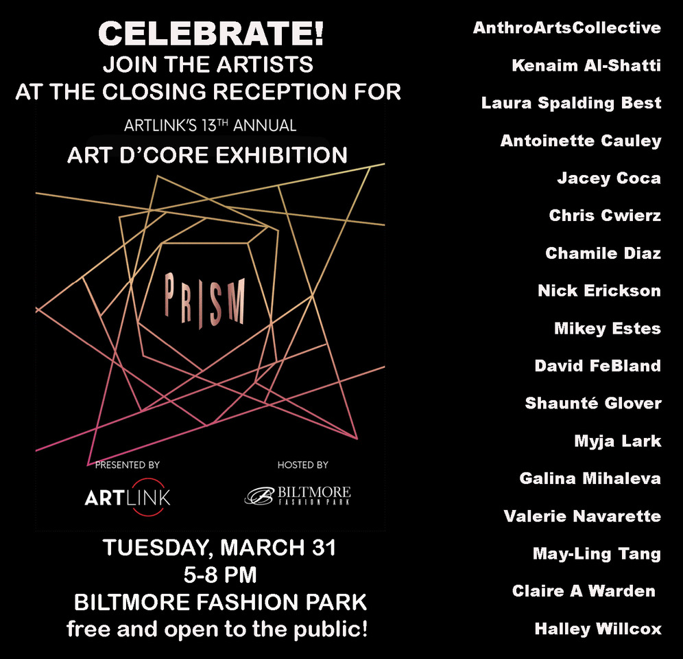 Closing Reception for Artlink's PRISM Exhibition POP-UP Gallery & Boutique