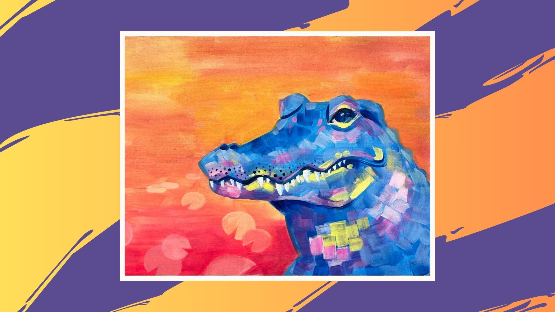 Family Art - Colorful Alligator