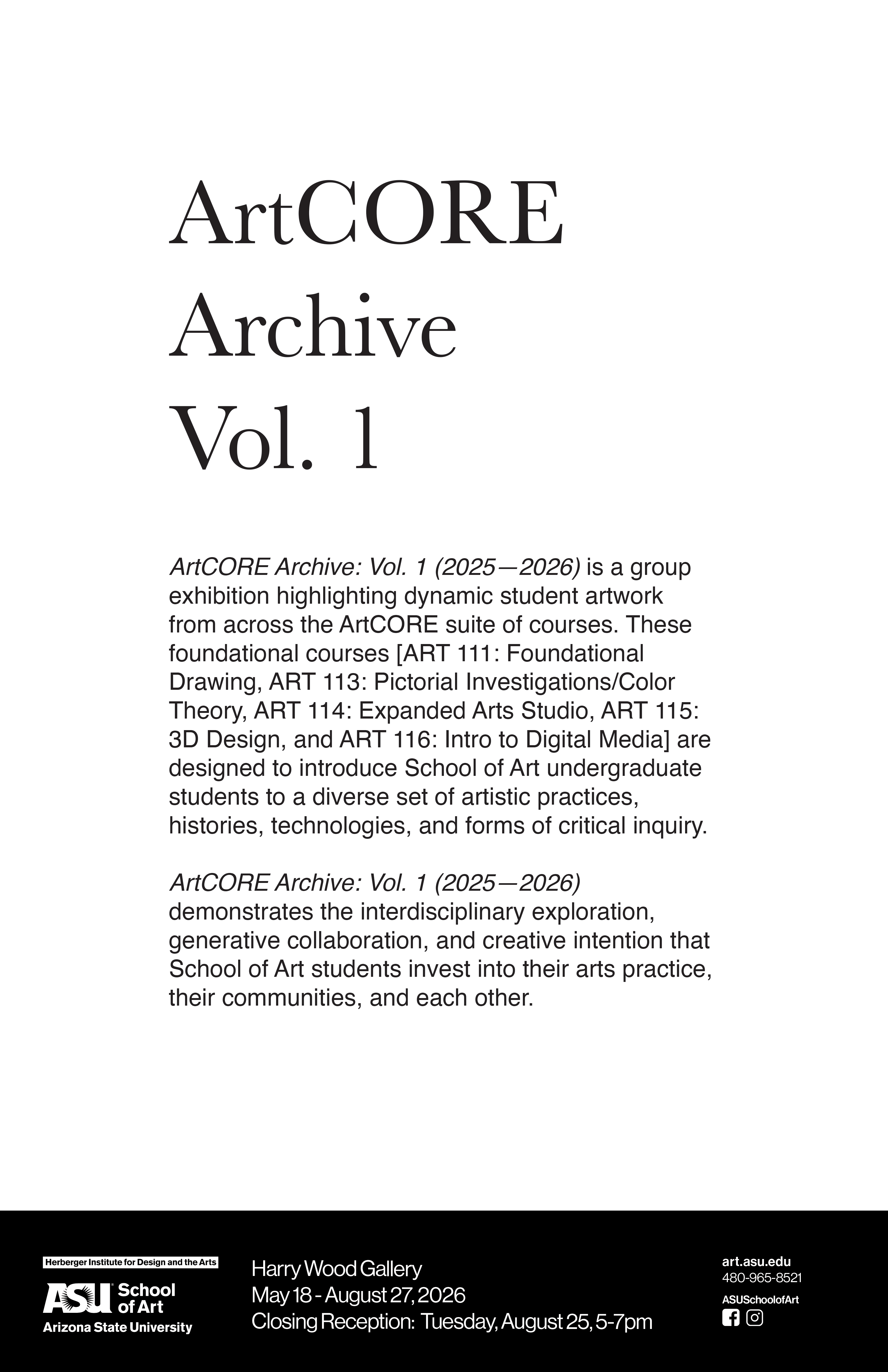 ArtCORE Archive Vol. 1 (2025-2026) gallery photo 1