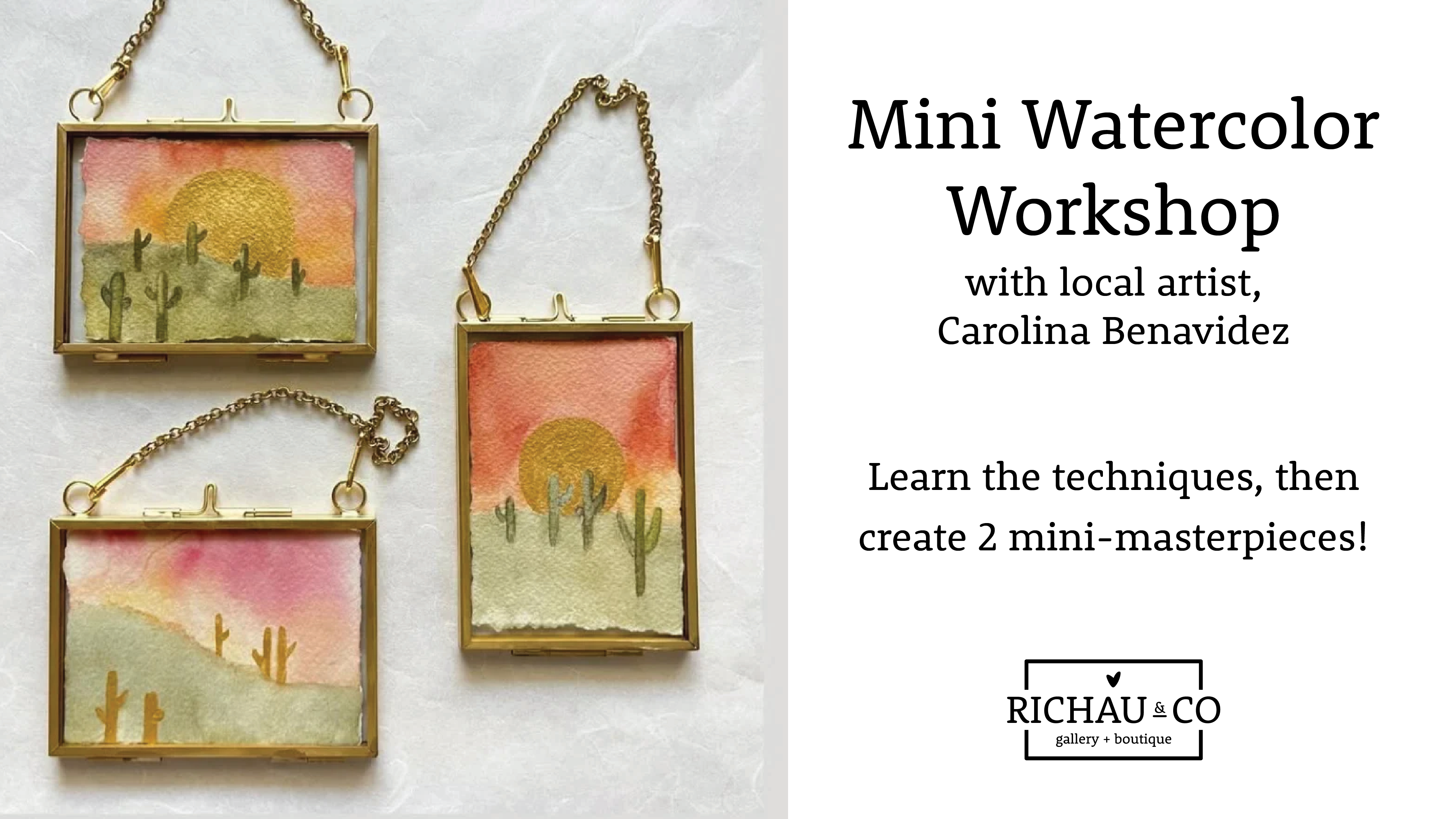 Watercolor Class with Carolina Benavidez, June 14