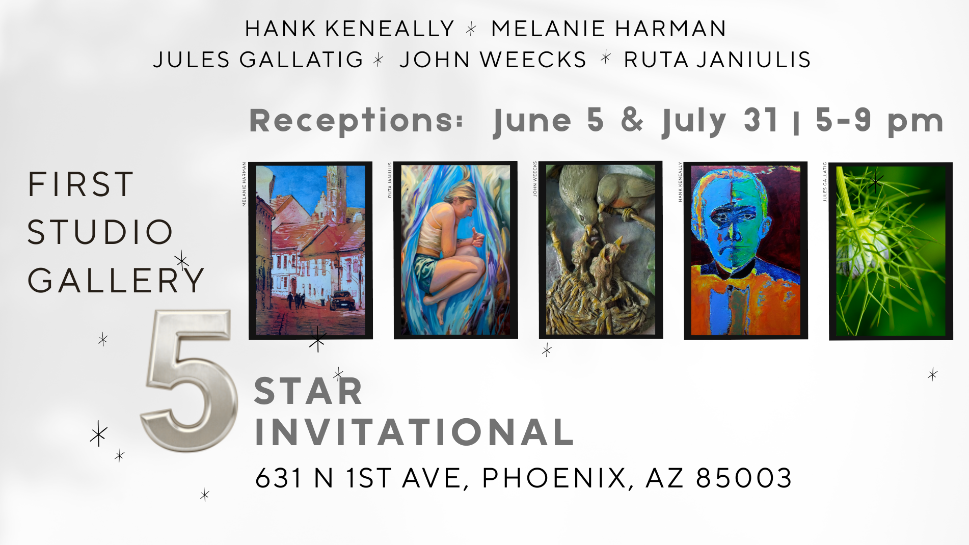 Five Star Invitational at First Studio Gallery