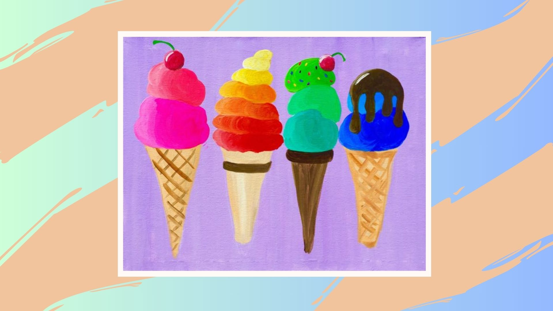 Family Art - Four Cones